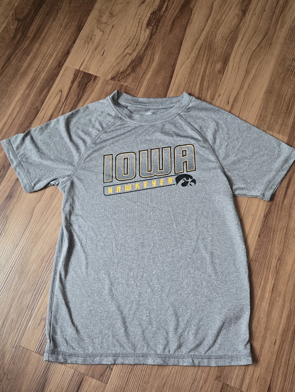 Rivalry Threads Grey Iowa Hawkeyes Logo Athletic Tee 8/10 EUC